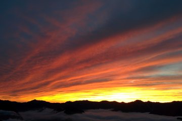 Sunset outside Enzanso