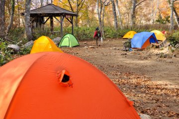 Camping area at Yama no Hana