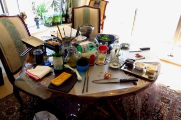 <p>Our lesson area</p>