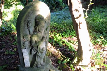 <p>Statue Number thirty-one under the setting sun</p>