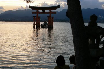 Summer sunset on Miyajima