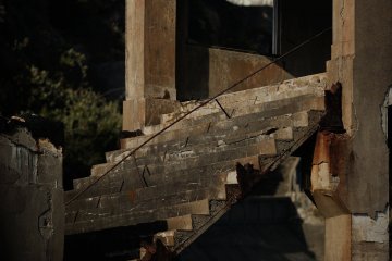 <p>The stone stairs which connect to the Second Mine (main mine of the island) still remain</p>