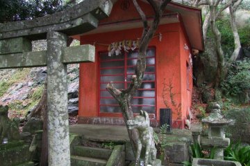 You'll find the occasional Shinto shrine as well.