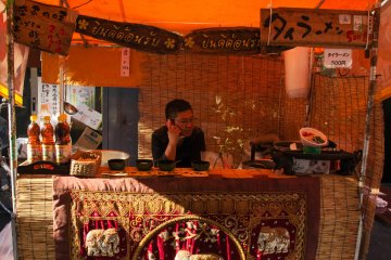<p>Aside from the local vendors selling local home made goods there's also a few stalls selling foreign cuisine. This is a stall selling spices from Thailand.&nbsp;</p>