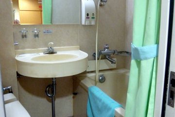 <p>We didn't need this bathtub as the segregated communal baths were really nice.</p>