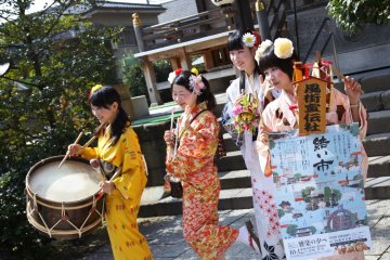 Outside the shrine