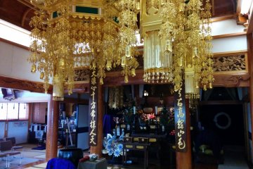 Most temples have beautiful prayer areas