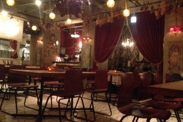<p>The restaurant floor</p>