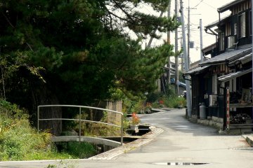 <p>Narrow road on the edge of a tiny country town &nbsp;</p>
