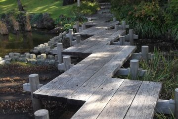 <p>A bridge over tranquil waters</p>