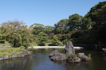 <p>The trees and bushes are carefully pruned every day (I expect)</p>