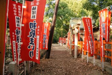 <p>Flags are posted up all around the premises.&nbsp;</p>