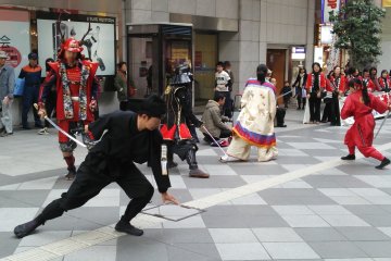 <p>Learning about fire safety is much more exciting when it involves swordplay! &nbsp;</p>