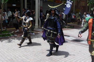 <p>The lead member of the Date Bushotai: Date Masamune</p>