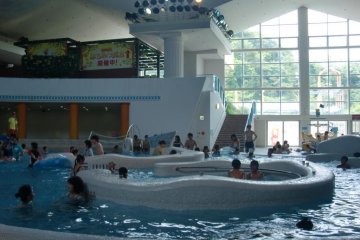 The God's Aegean Sea -- large indoor pool/spa that was largely used by children and families