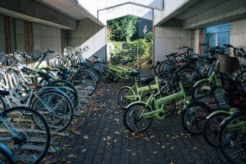 Bike Parking. Oakhouse&nbsp;provide bike rentals for &yen;2,000&nbsp;a month.