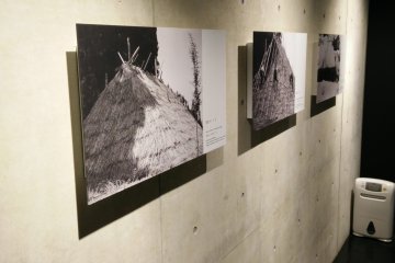 <p>Photographs of traditional snow storage that would give ice in summer months</p>
