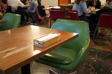 <p>Comfortable and colorful&nbsp;chairs at Colors cafe/bar/restaurant</p>