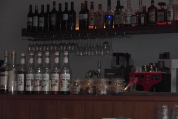 Decent wine and alcohol selection