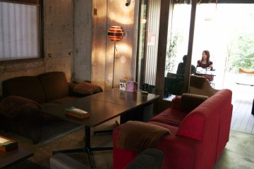 <p>Colorful furniture on the first floor</p>