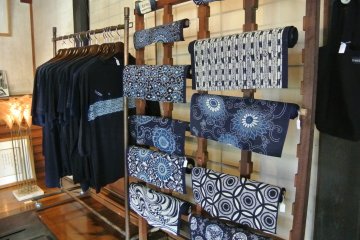 <p>The souvenir shop in the house adjoining the Indigo Studio</p>