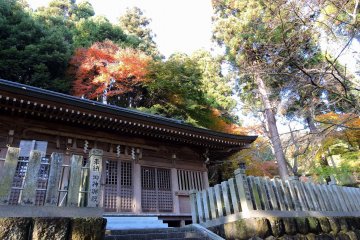<p>Mikoshi-Den Hall of Okafuto Shrine in Echizen city, Fukui</p>