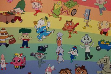 <p>Ada banyak karakter dalam anime Anpanman. Beberapa diantaranya ada di dinding ini</p>