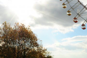 <p>The way to Koen Nishi Station after riding the ferris wheel</p>