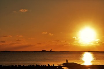 Oga Peninsula at Sunset