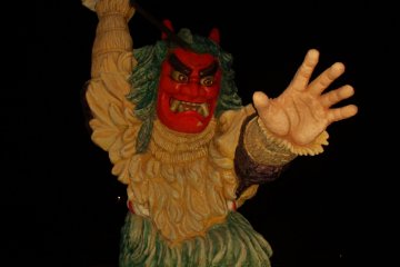<p>A night time visit near the Akagami Shrine, which is at the core of the Namahage legend.</p>