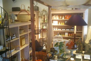 <p>There is also a health-food store in the cafe</p>