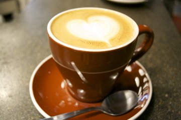 <p>Latte made with lots of love by the barista</p>