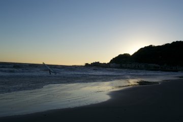 <p>Sunset at Hase Beach</p>