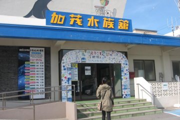 The aquarium entrance