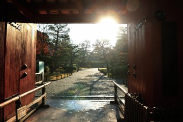 <p>I waited for the entrance gate to open at 8:30 in the morning</p>
