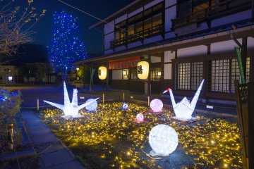 Illumination at Onsen in Matsumoto