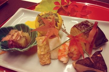 Dîner au Ryokan Hiiragiya à Kyoto