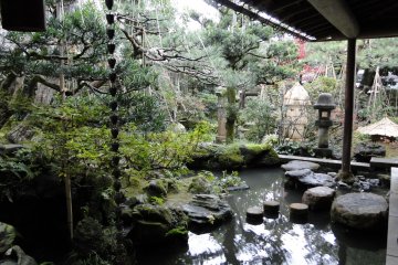 <p>You can't walk in the garden but you can enjoy it from the wrap-around veranda</p>