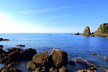 <p>Magnificent view of Japan Sea seen from Kocho Gate Park</p>