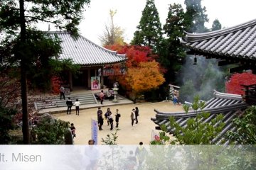 Walking around Itsukushima Shrine