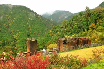 <p>Tonaru Cableway Base (It's a ropeway-like facility used to transport copper ore which was mined here)</p>