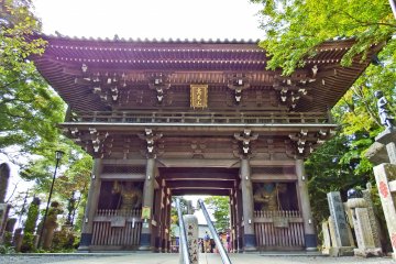 <p>As you finally reach the temple precinct you have to pass through Shitenno-mon Gate</p>
