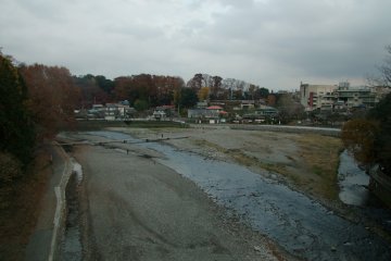 <p>A look back at Hanno from the bridge</p>