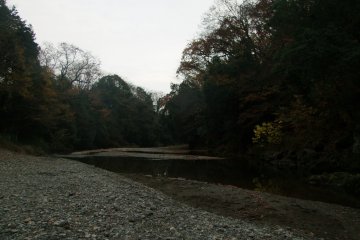 <p>Strolling along the riverbed</p>