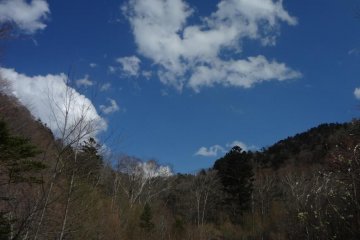 Other mountains surround the lake.