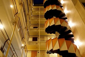 Spiral staircase at Azabu Court
