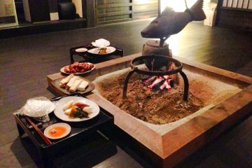 Inside a traditional home with lunch prepared