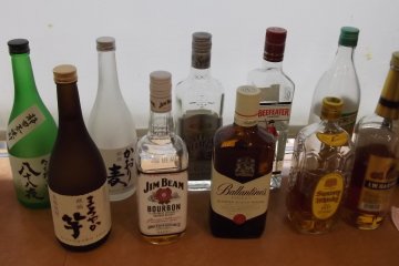 <p>The Happy Hour drinks line-up</p>