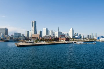 <p>Pelabuhan dan cakrawala Yokohama</p>