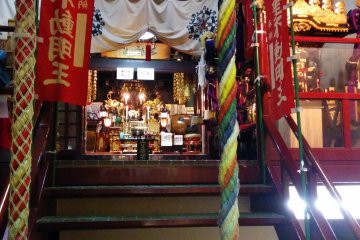 <p>Looking up towards the main hall</p>